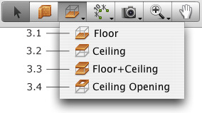 2D toolbar - floor