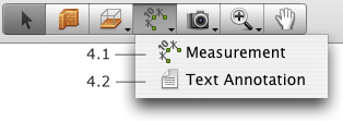 2D toolbar - measurement