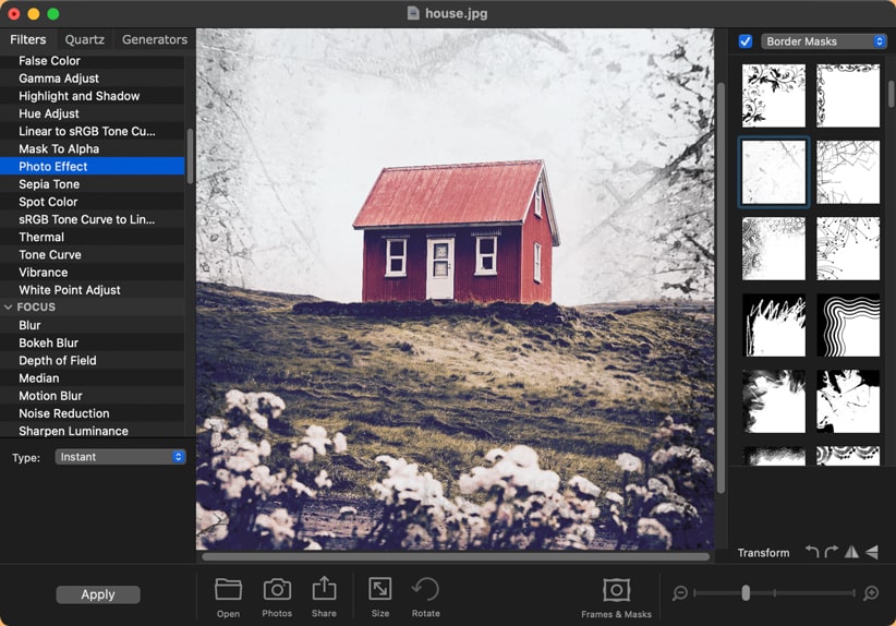 Free photo editing software interface