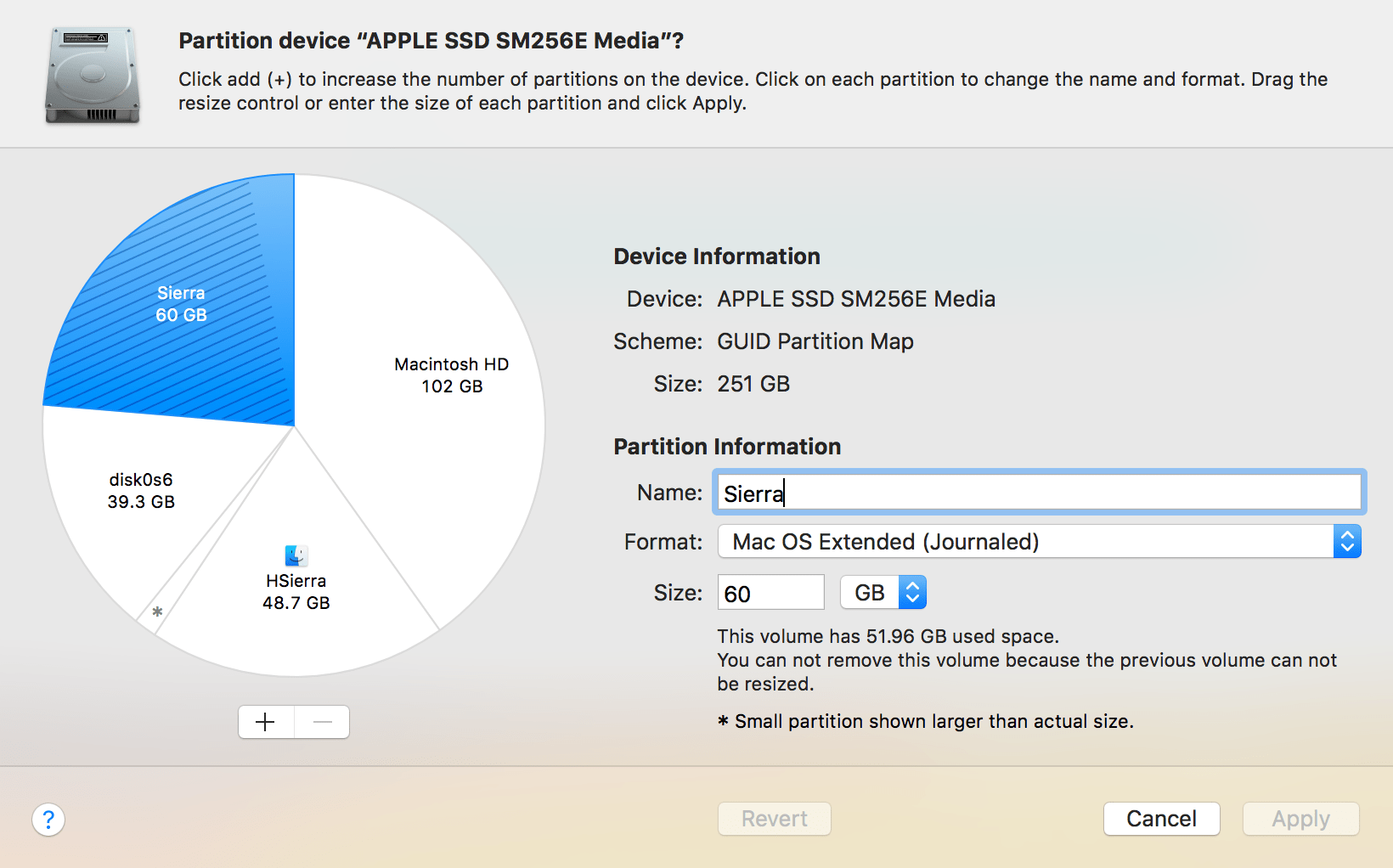 mac disk utility partition vs volume