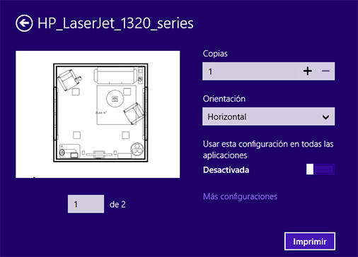 Cuadro de impresión