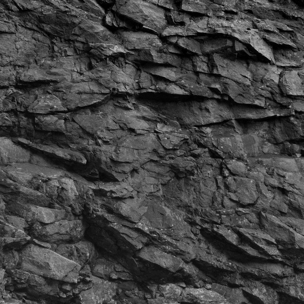 Original rock texture before rebuild.